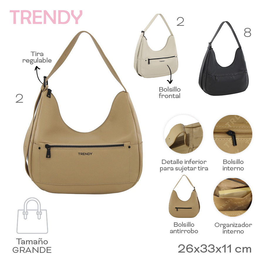 [131905-NEG] CARTERA TRENDY (Negro)