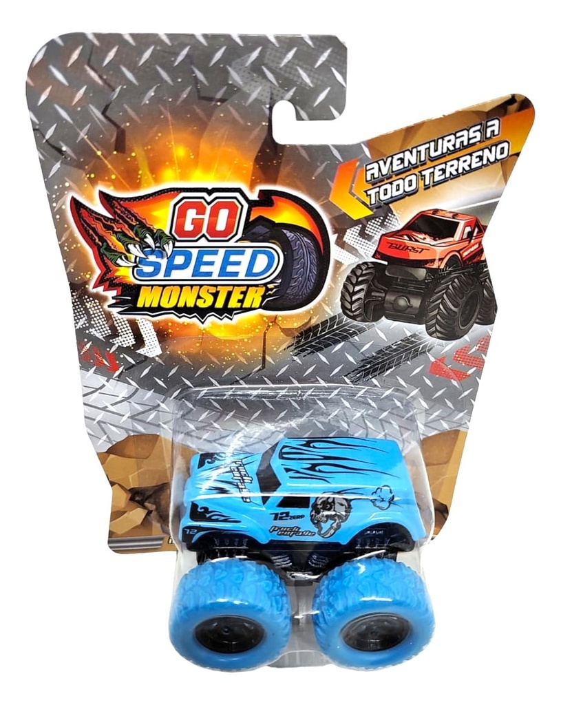 AUTITOS MONSTER METALICOS RUEDAS DE GOMA GO SPEED