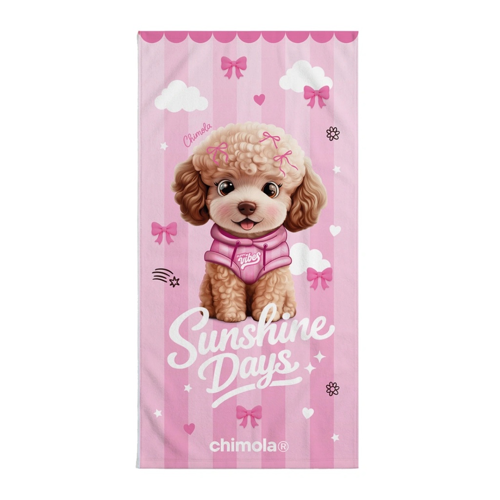 [8TX85] TOALLON POODLE CHIMOLA