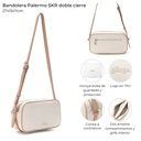 BANDOLERA PALERMO SKORA BLANCA 27x15x11 CM