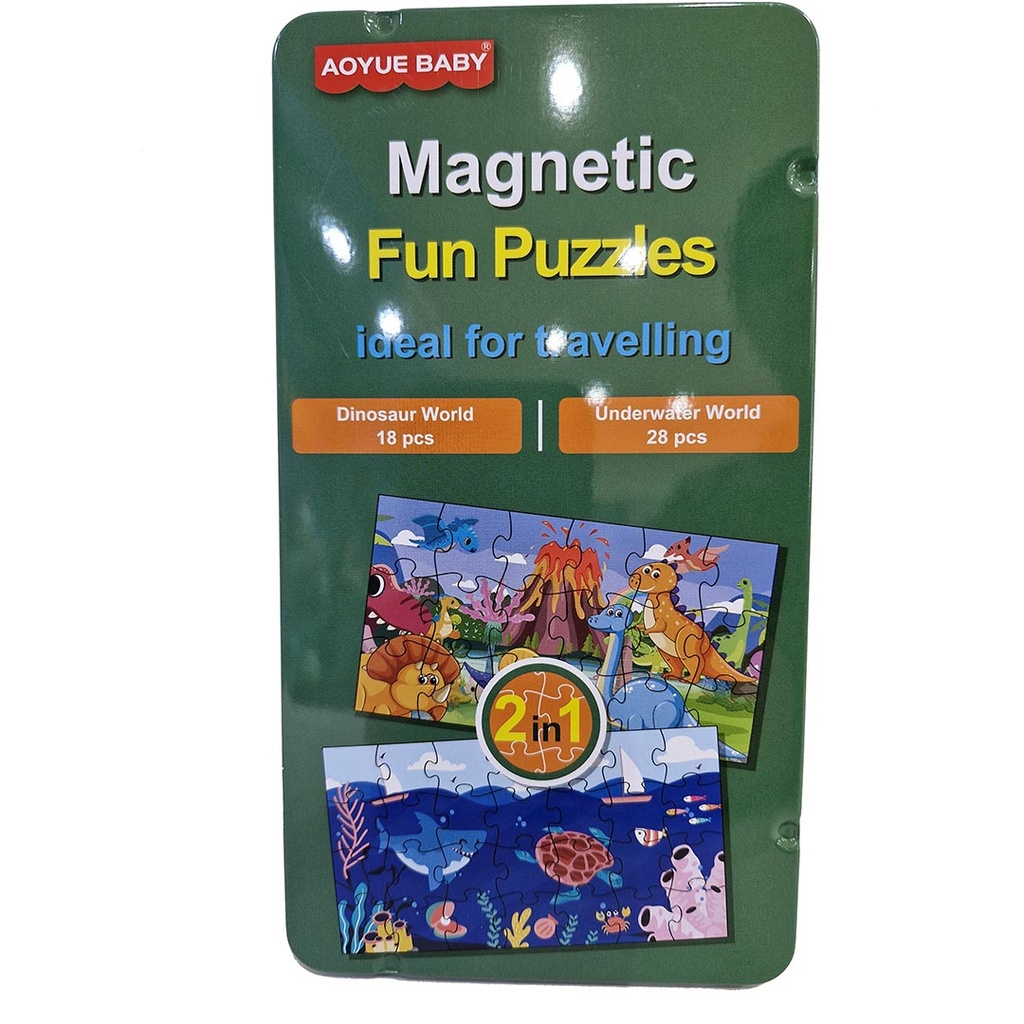 [816964] PUZZLE MAGNETICO 2 EN 1 ESTUCHE METAL (IB003F)