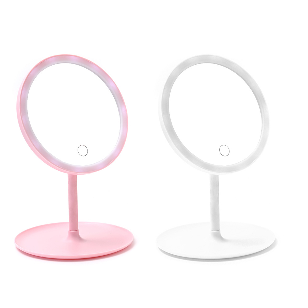 [839008] ESPEJO LED CON BASE 3 MODOS DE LUZ CARGA USB SKORA