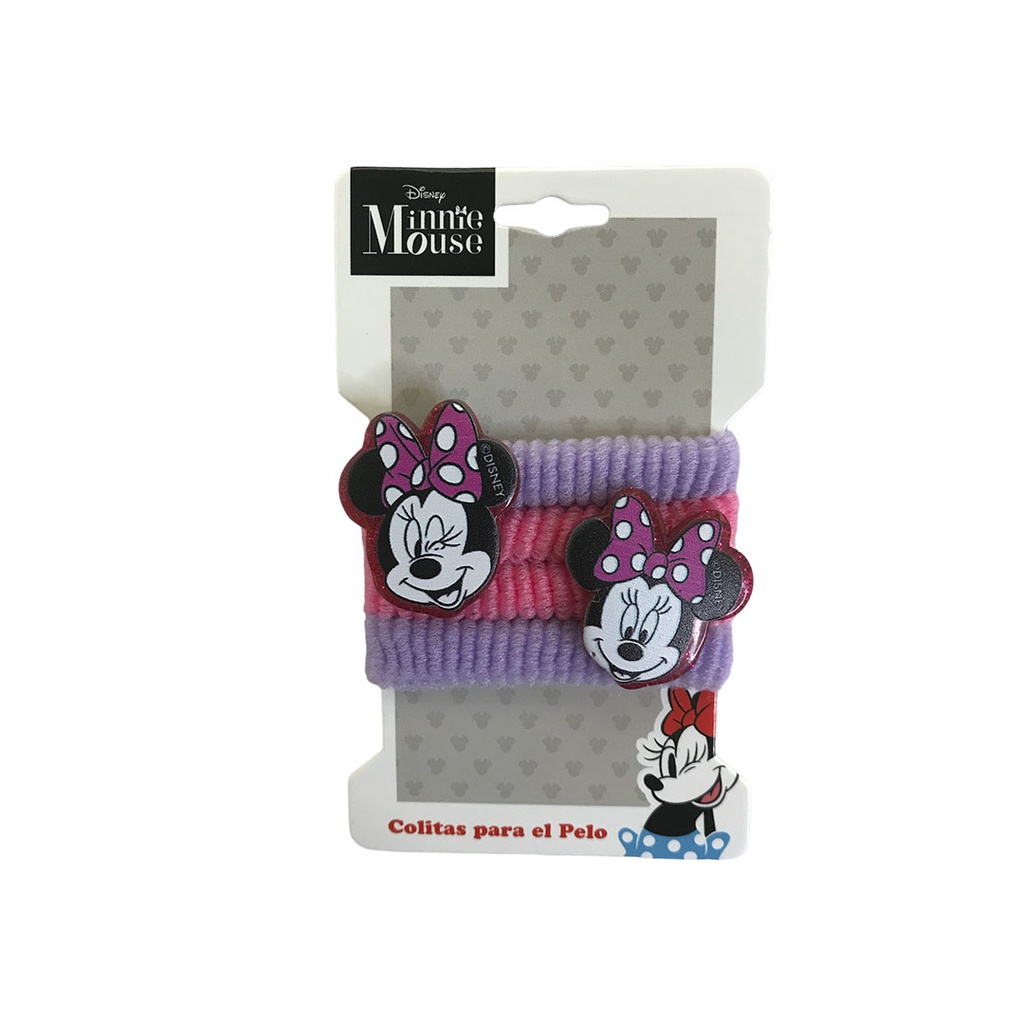 [8DMI6320] SET GOMITAS DE PELO MINNIE