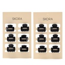SET DE BROCHE DE PELO CUADRADO 2,5CM X6 SKORA