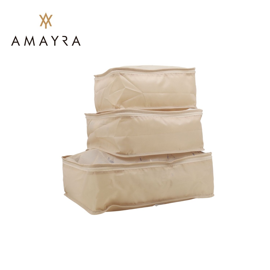 [867.0100002] ORGANIZADOR DE VIAJE AMAYRA 3 PIEZAS