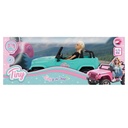 MUÑECA TINY Y SU JEEP A RADIO CONTROL CARGA USB 47x20x22 CM