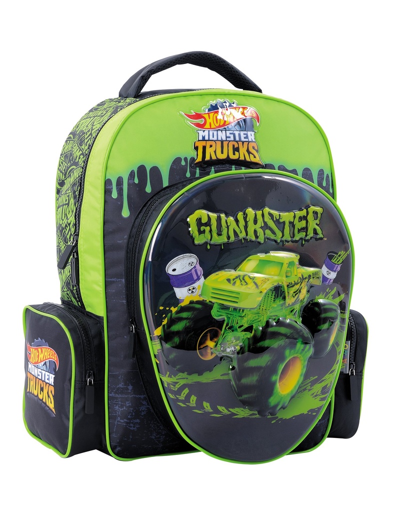 [375124S] Hot Wheels Mochila 17" Espalda Green