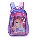 Mochila 18" Think Happy Glitter cosmic dreamer c/llavero Skora