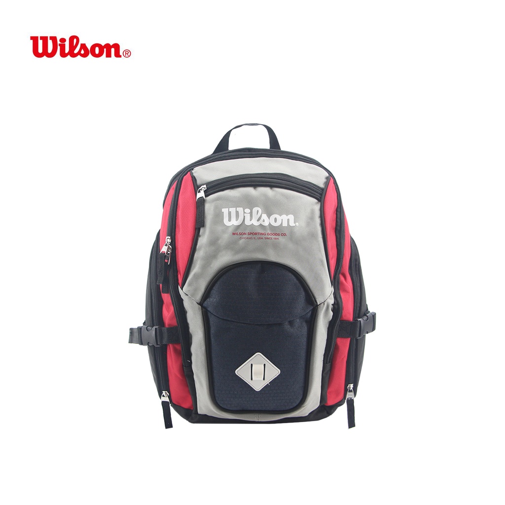 [365.11077NB] MOCHILA WILSON OPEN GRIS C/ ROJO