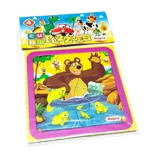 [811089NUP] CUBI PUZZLES  4 PIEZAS  SURTIDO