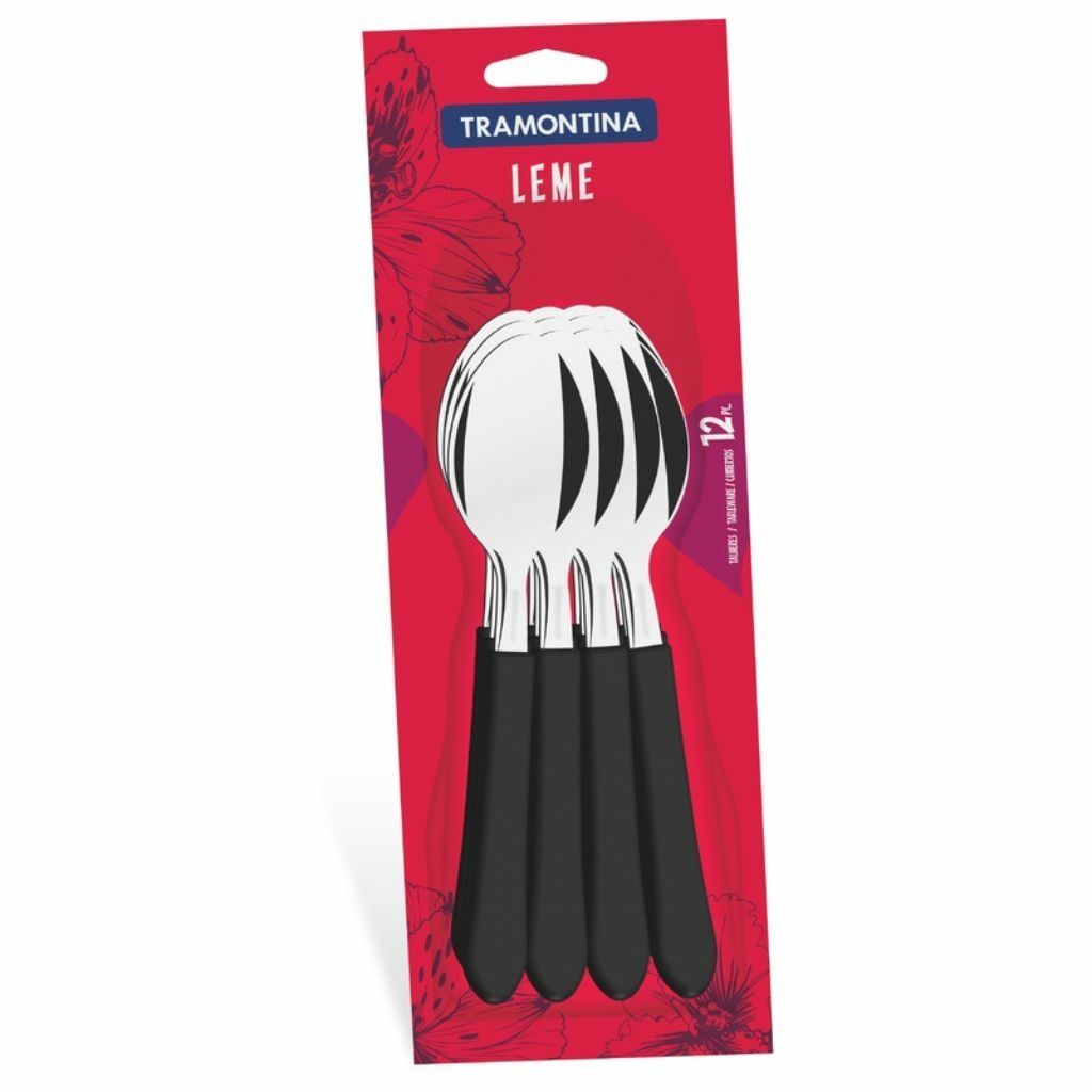 Cuchara Mesa Tramontina Leme x12 negro