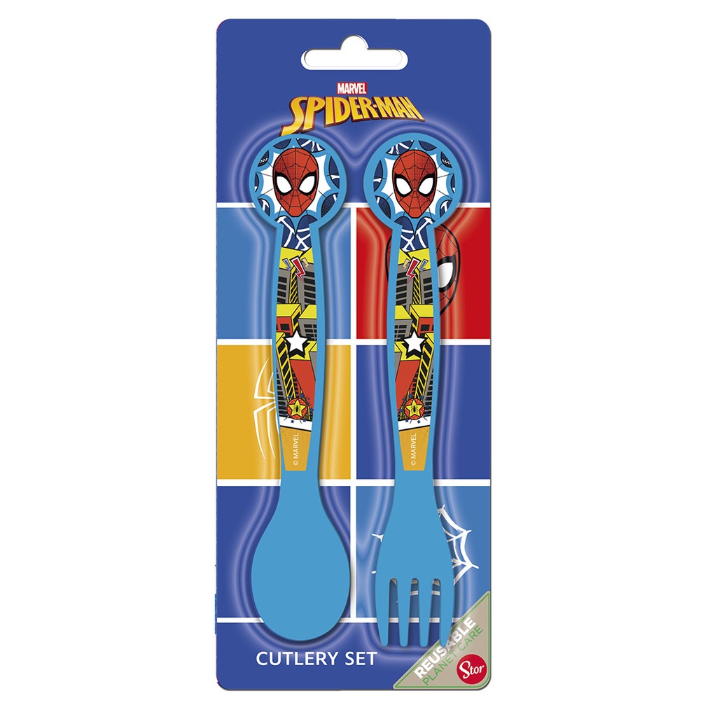 [91218] Cubiertos -PP- (Pack x2) Spider-Man