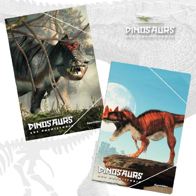 [6AS590649] CARPETA 3SOLAPAS DINOSAURIOS 2