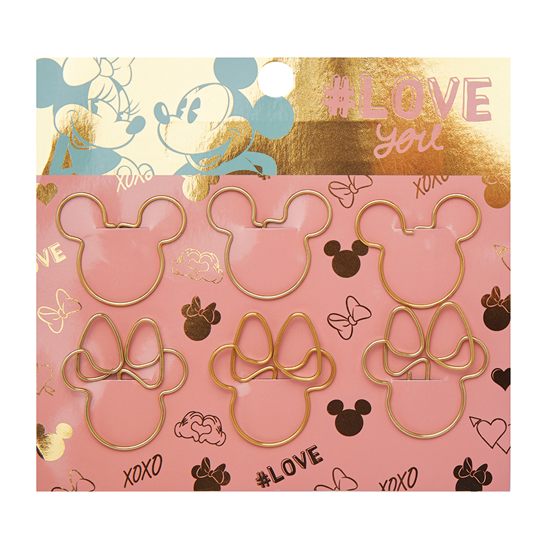 [62162010406] MAW Mickey&Minnie - Paper Clips con forma x 6