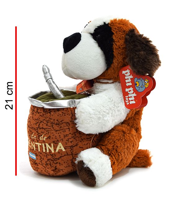 [812623] Perro San Bernardo c/mate 21cm