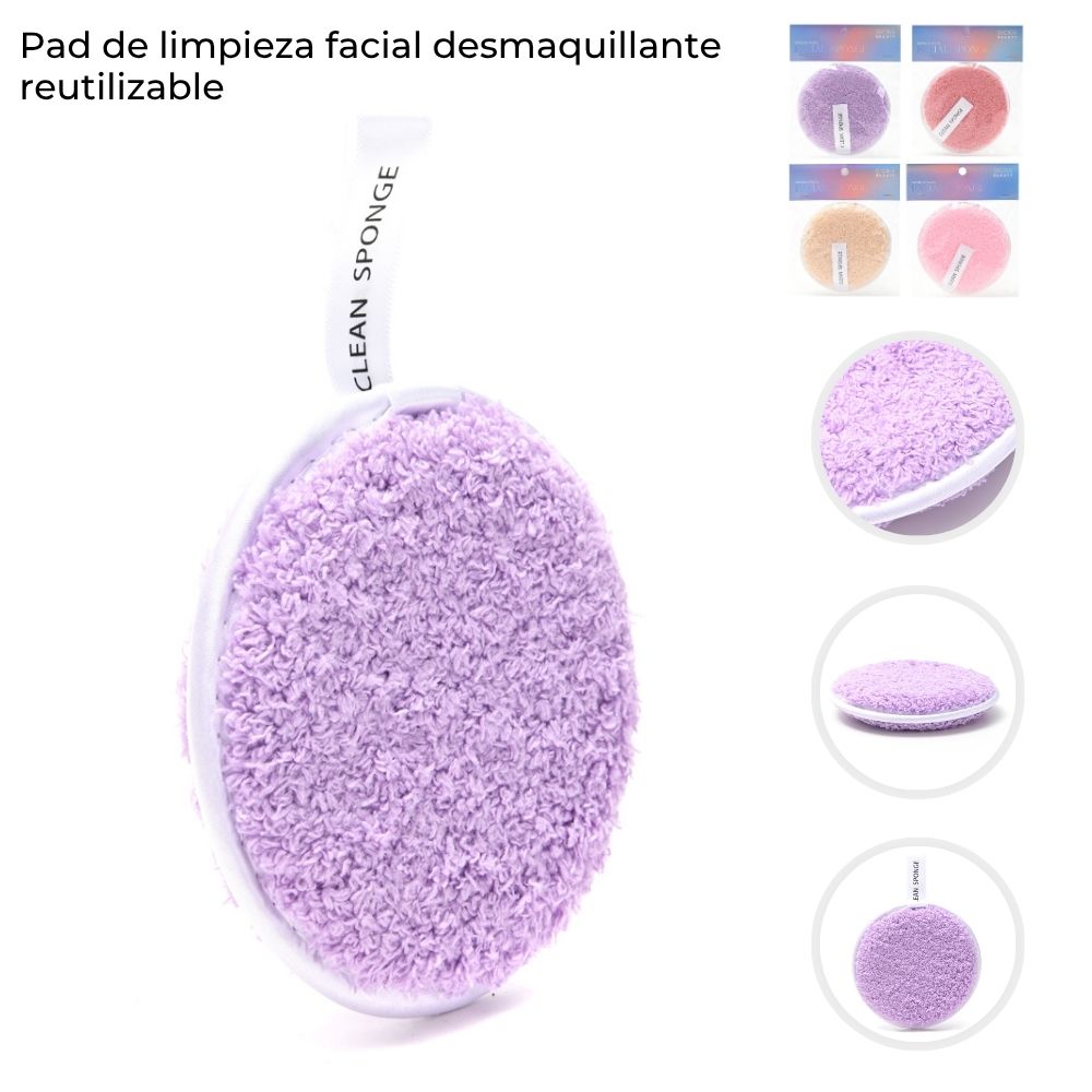 [847820] PAD DE LIMPIEZA FACIAL DESMAQUILLANTE REUTILIZABLE SKORA