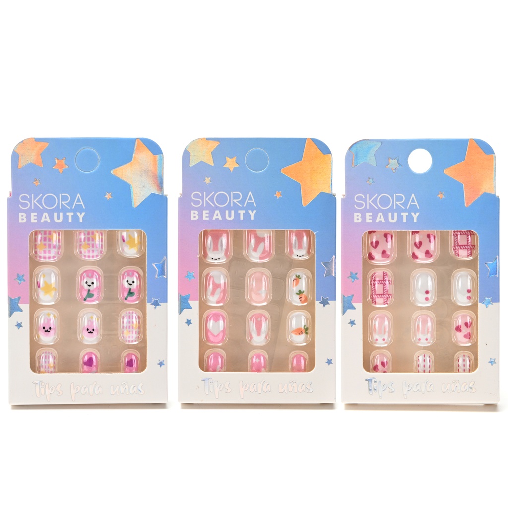 SET UÑAS POSTIZAS INFANTILES SKORA