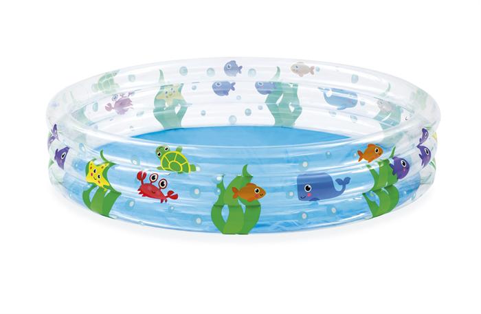 [8151004] PILETA 3 AROS MUNDO MARINO CHICA 152 X 30 CM (B/6)