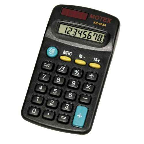 [6073008] MoTEX CALCULADORA BOLSILLO 402A-8dig.