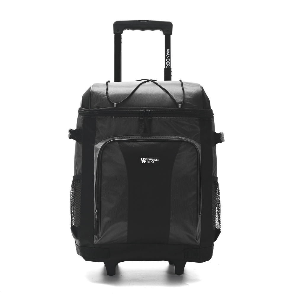 [836885] COOLER BAG CON CARRO PLEGABLE 45X34X28CM WANDERLUST