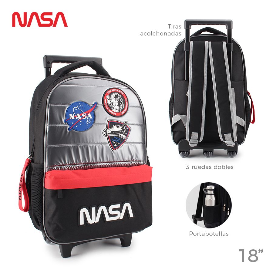 [327351] Mochila Carro Nasa Plata