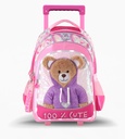 MOCHILA CARRO 18" TEDDY CON LUZ LED