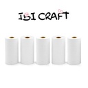 PAPEL P/IMPRESORA IBICRAFT AUTOADH. x5  BLANCO 3mts