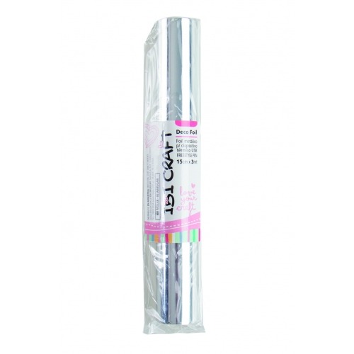 FOIL ART PARA LAPIZ TERMICO 0,15 X 3 MTS PLATA