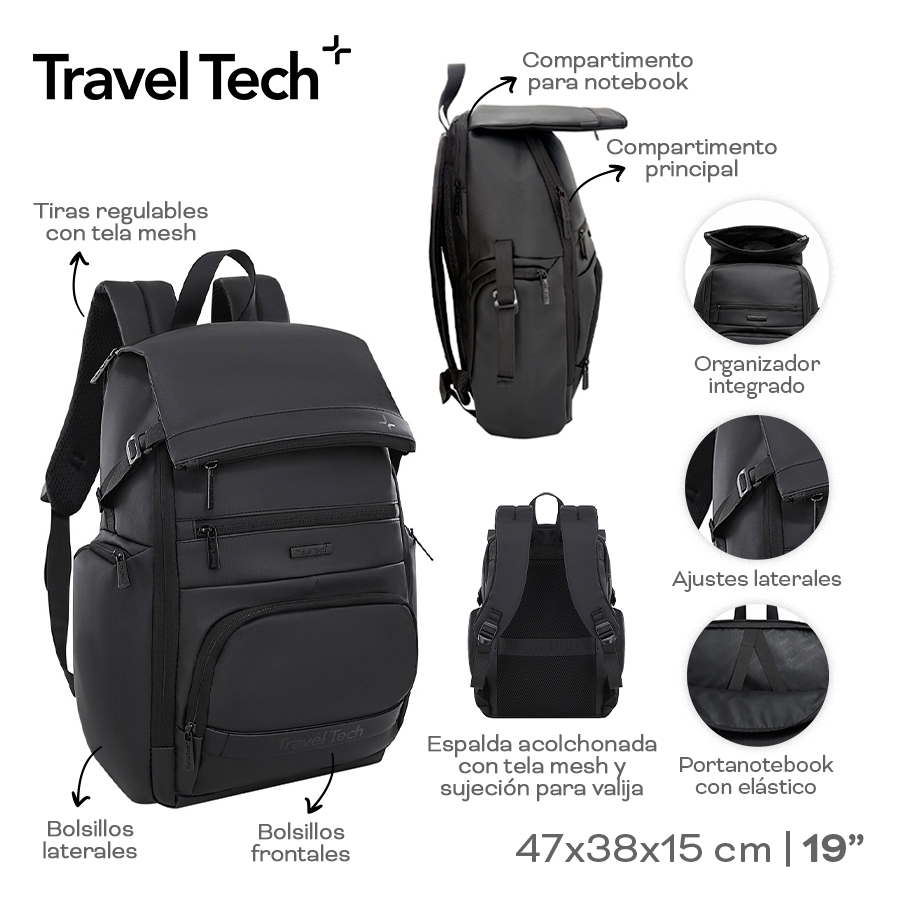 MOCHILA PORTANOTEBOOK TRAVEL TECH