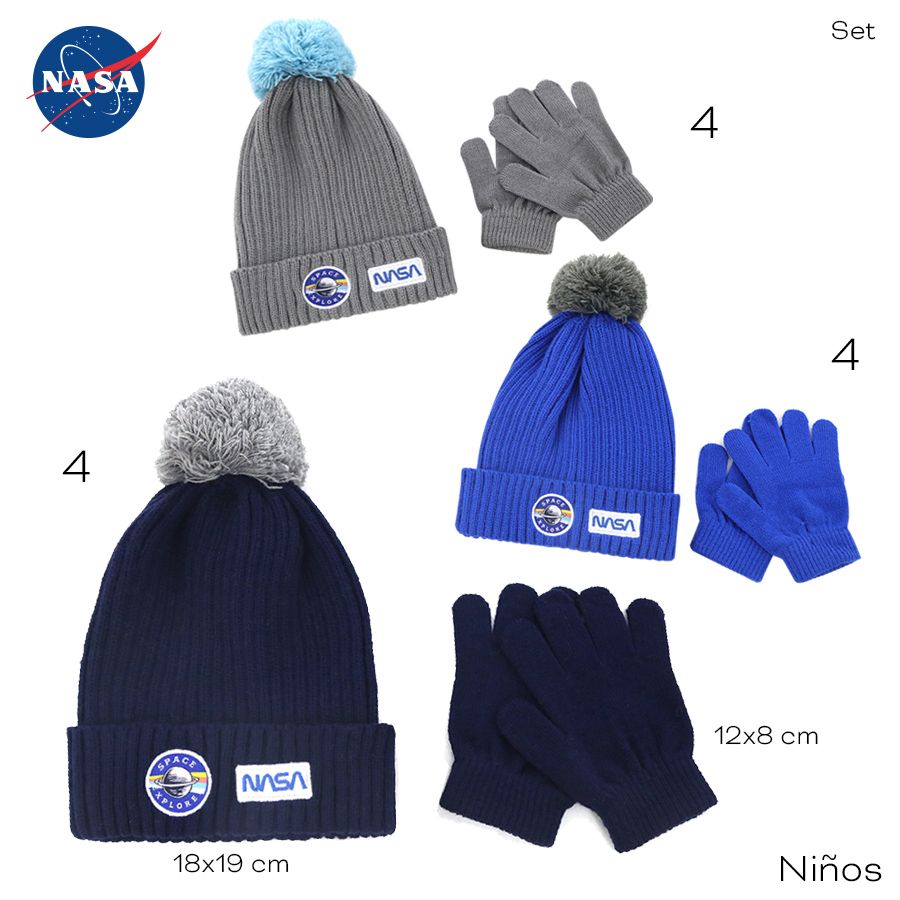 [813927B] Set Gorro y Bufanda Nasa