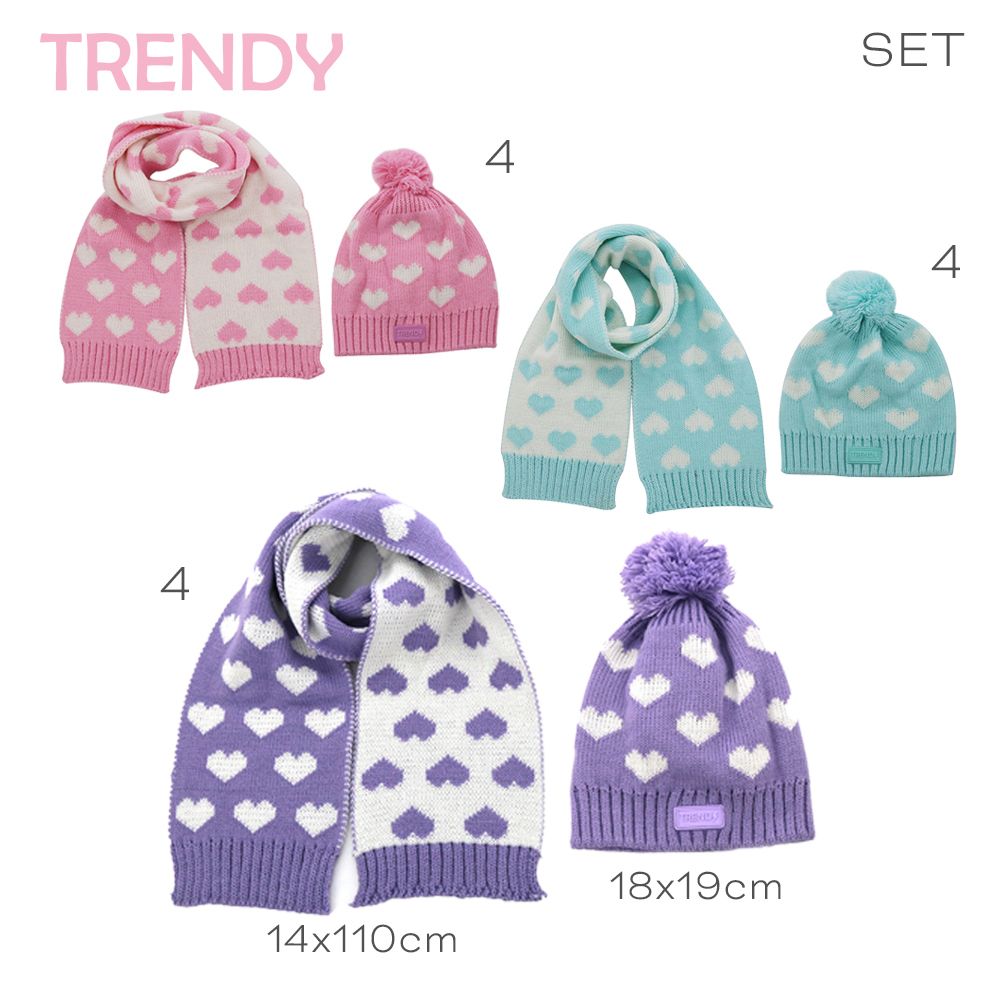[813669B] Set Gorro y Bufanda Trendy