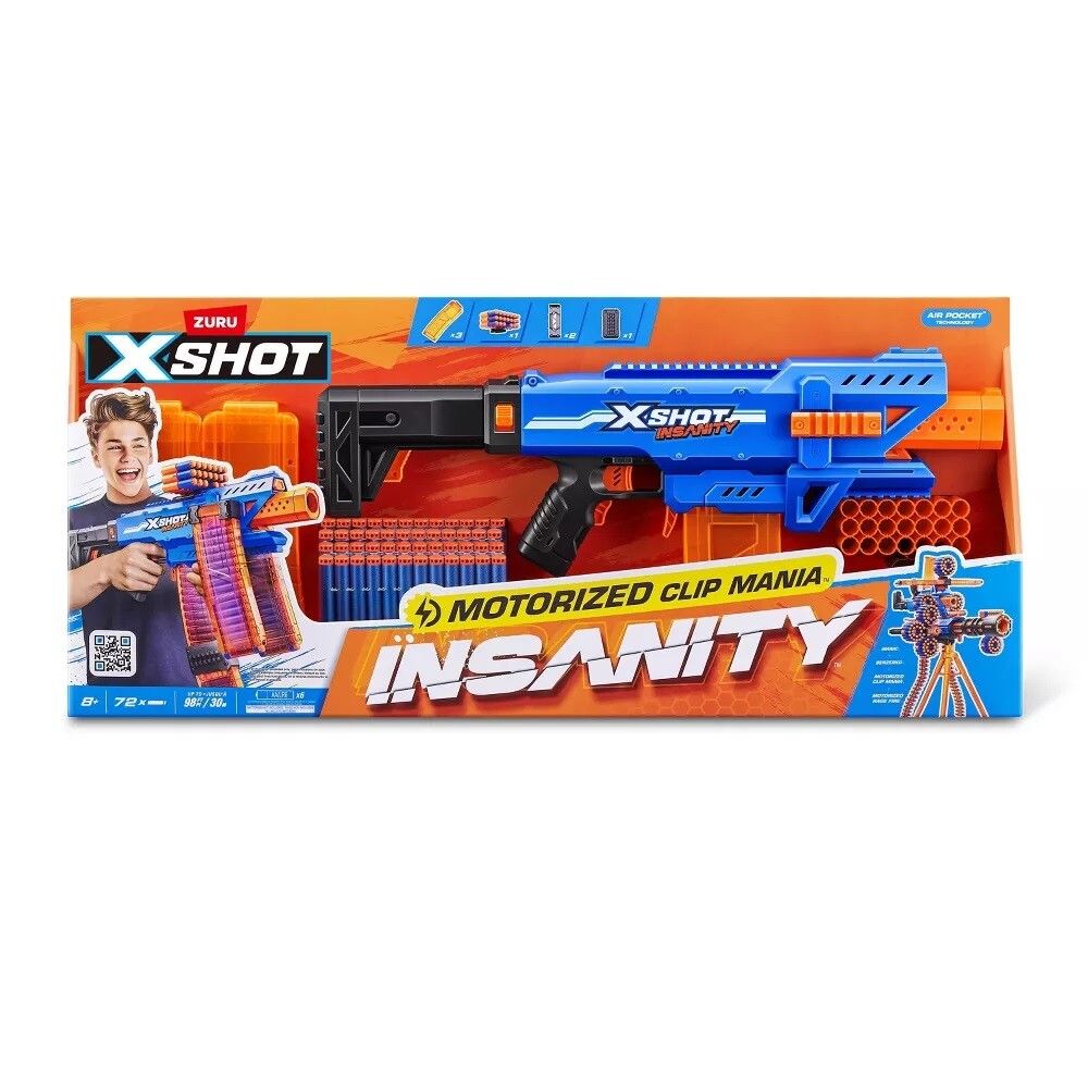 [817601] ARMA X-SHOT INSANITY MOTORISED CLIP BLASTER