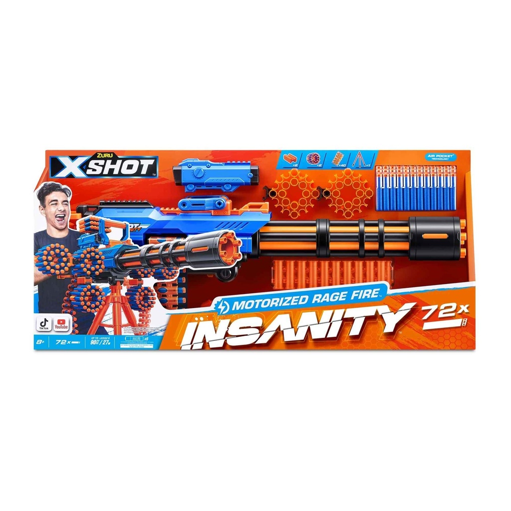 [817477] ARMA X-SHOT INSANITY MOTORIZED RAGE FIRE