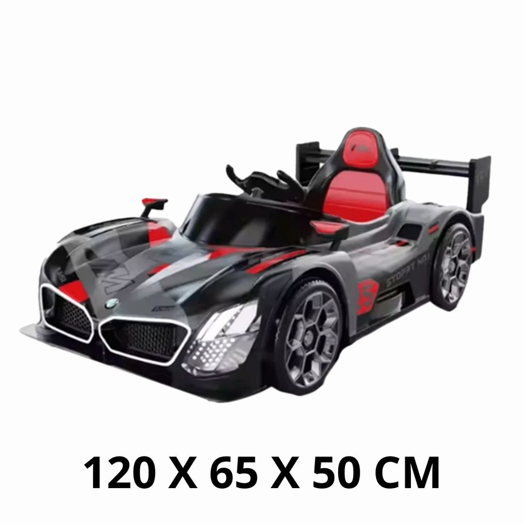 [8156255] AUTO DEPORTIVO GT CARRERA A BATERIA CON LUZ, SONIDO Y CONTROL REMOTO 12V4,5A 120X65X50CM
