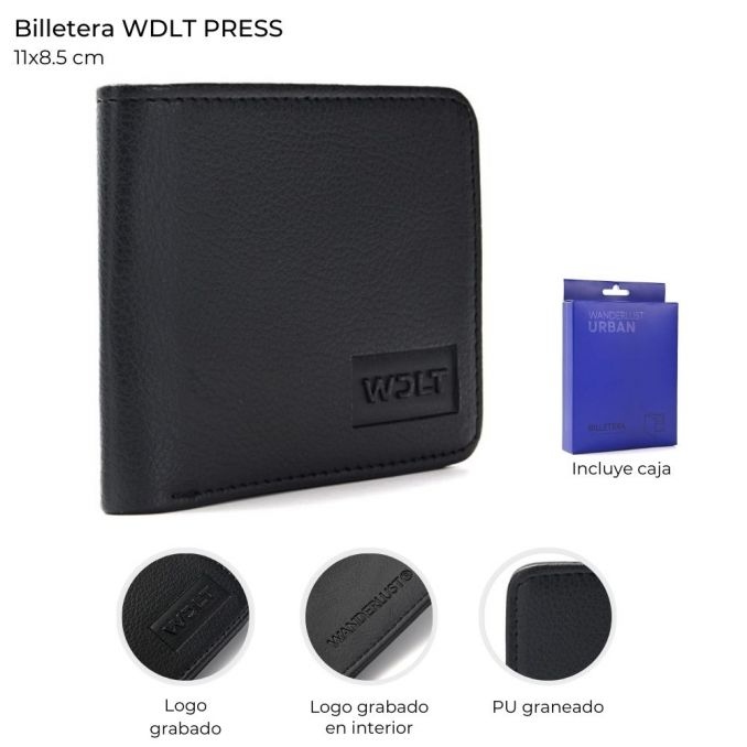 [543401] BILLETERA 11x8,5CM PRESS WANDERLUST