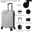 VALIJA CHECK IN HARD ABS SILVER 20"