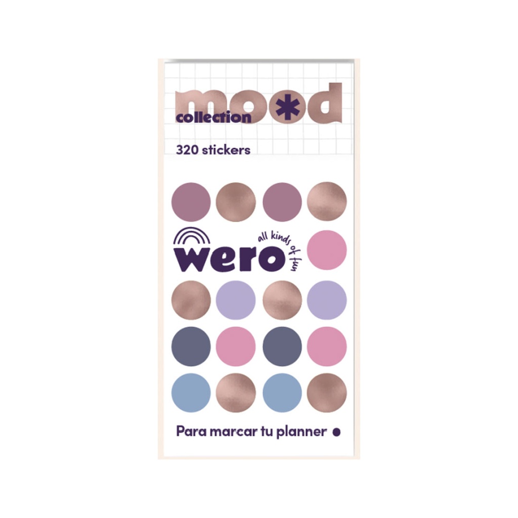[6WE4185] BLOCK BULLET STICKERS WERO