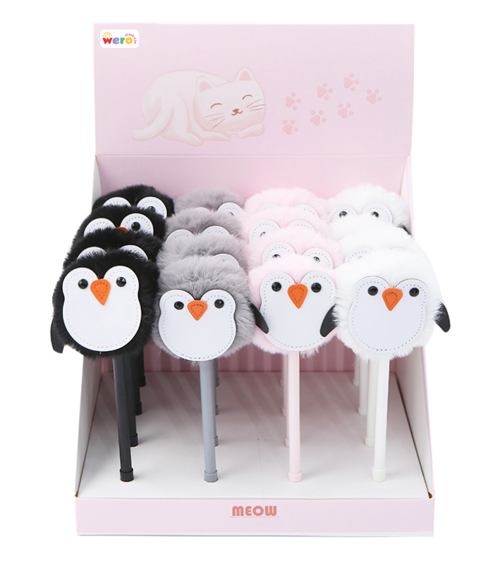 [6WE3028] BOLIGRAFO PINGÜINO POMPÓN WERO