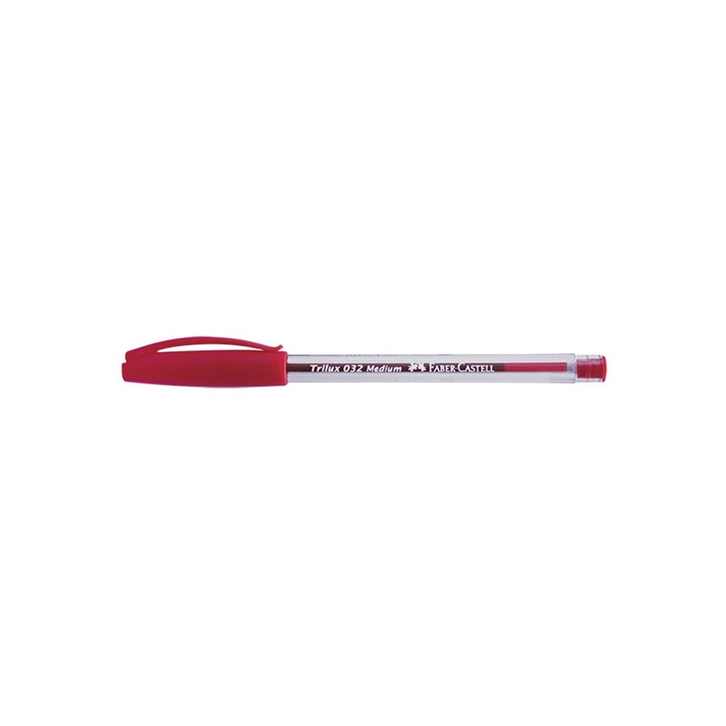 [6343220] BOLÍGRAFO TRILUX 032M ROJO CAJA x50 FABER-CASTELL (PRECIO X UNID.)