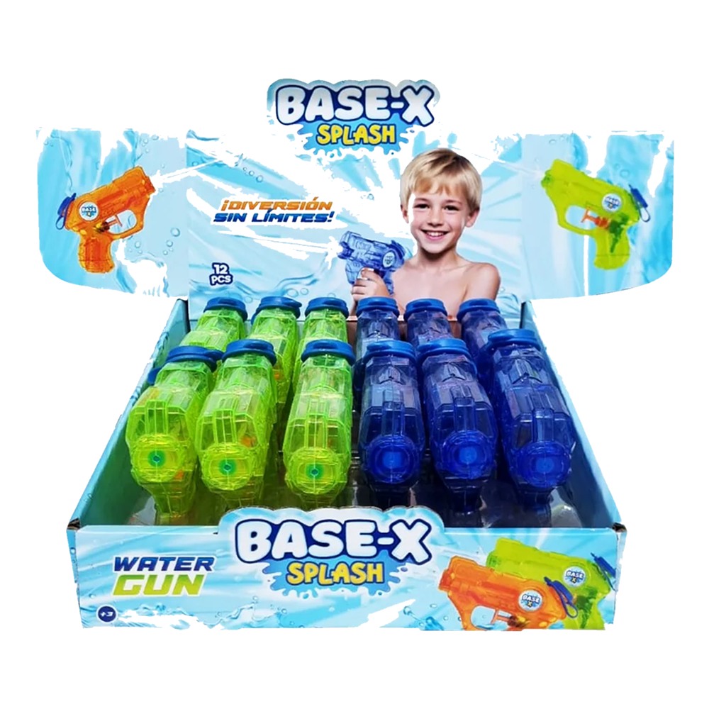 [818817] PISTOLA DE AGUA TRANSPARENTE BASE-X SPLASH