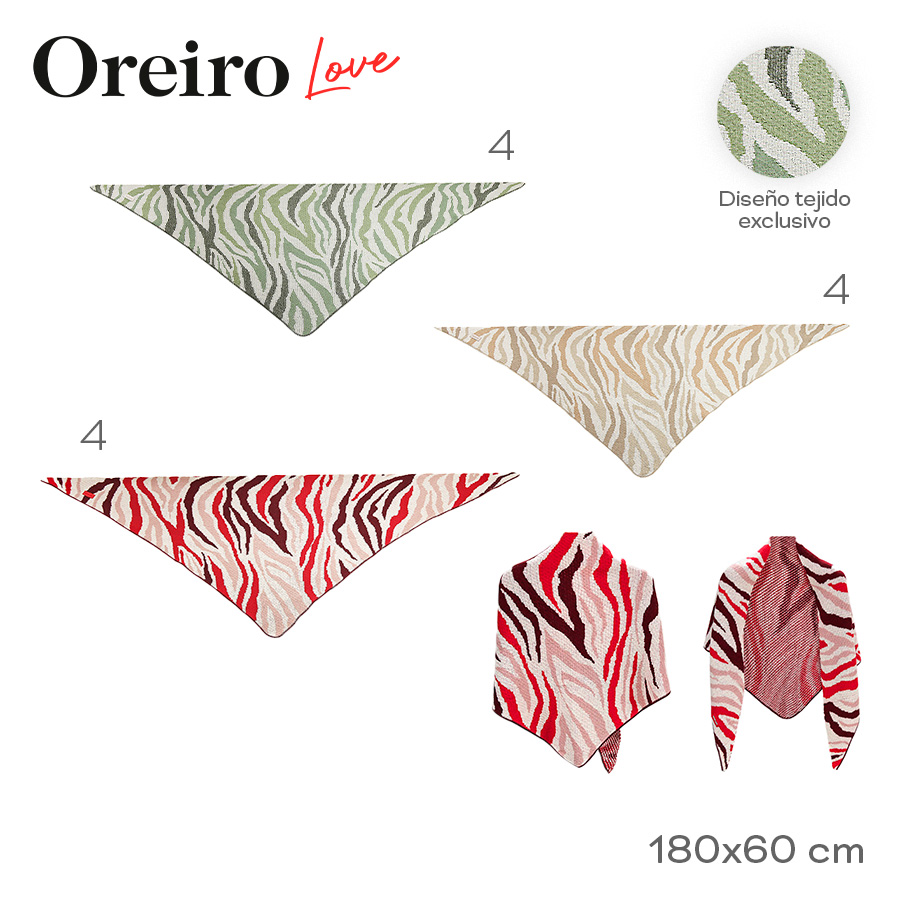 BUFANDA TRIANGULAR OREIRO LOVE