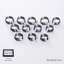 CAJA DE ANILLOS X12 TRENDY (PRECIO X CAJA)