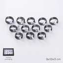 CAJA DE ANILLOS X12 TRENDY (PRECIO X CAJA)