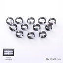 CAJA DE ANILLOS X12 TRENDY (PRECIO X CAJA)