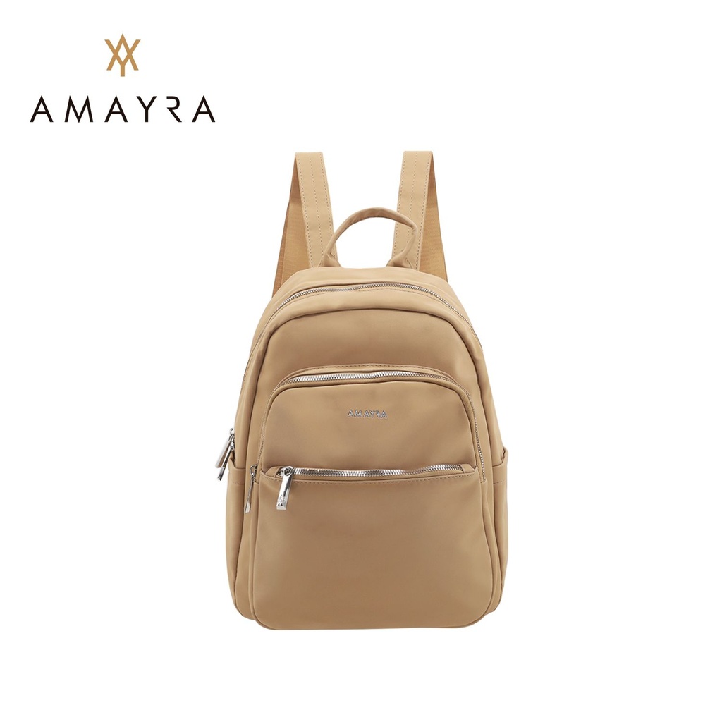 [167.5300195] MOCHILA AMAYRA CAMEL PORTA TABLET