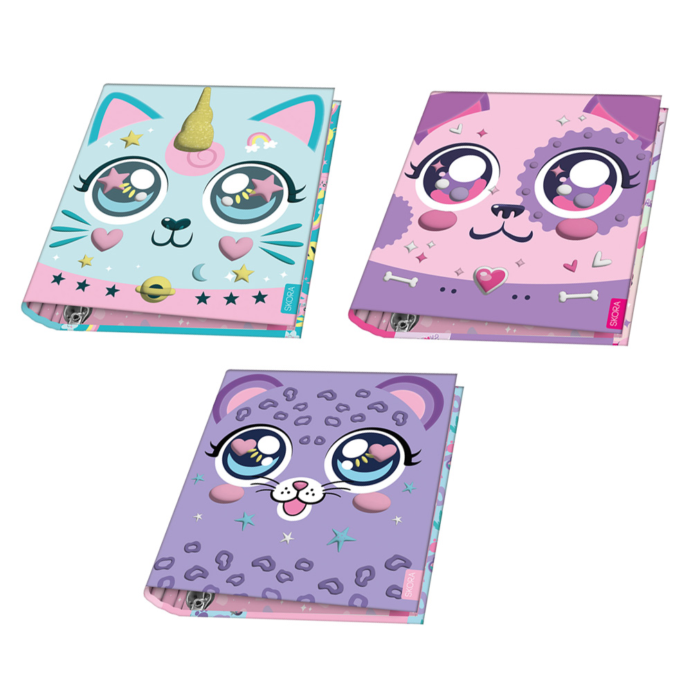 [642021] CARPETA ESCOLAR 3X40 GLAM SAFARI SKORA