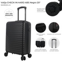 VALIJA CARRY ON CHECK IN HARD ABS NEGRA 20"