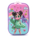 CARTUCHERA CANOPLA 1 PISO THINK HAPPY NENAS COOL 22x16x4 CM SKORA