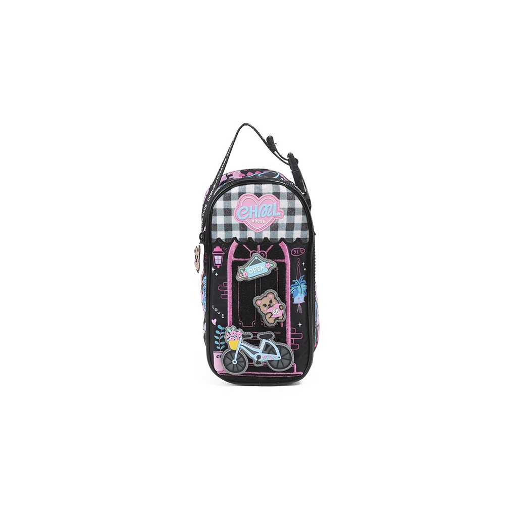 [8TR228] CARTUCHERA MY HOUSE MY COLLECTION BLACK CHIMOLA