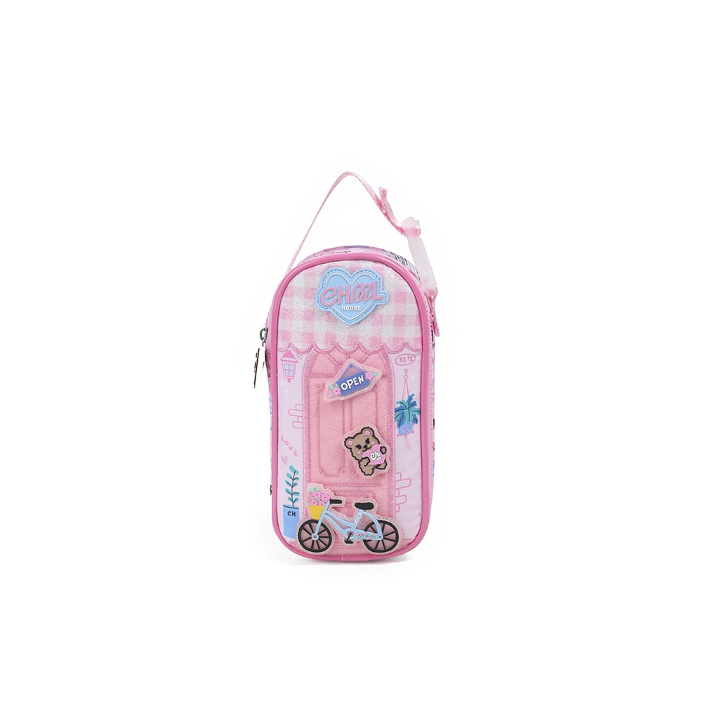 [8TR229] CARTUCHERA MY HOUSE MY COLLECTION PINK CHIMOLA